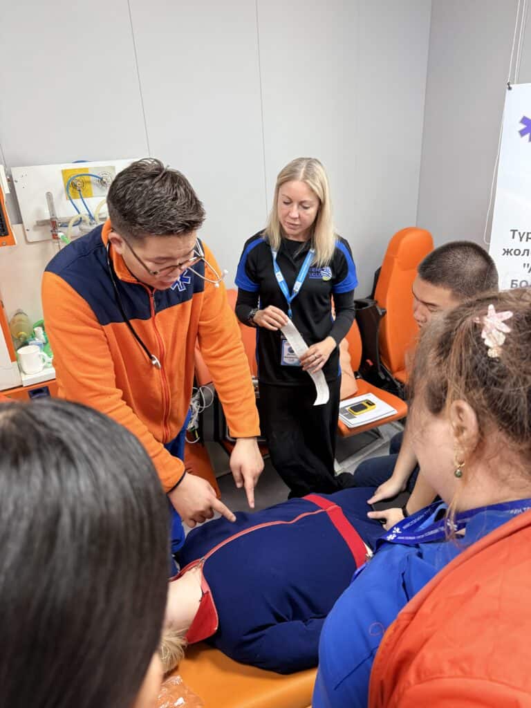 Dolly from EMS Global Foundation Training Ambulance Doctors in Mongolia
